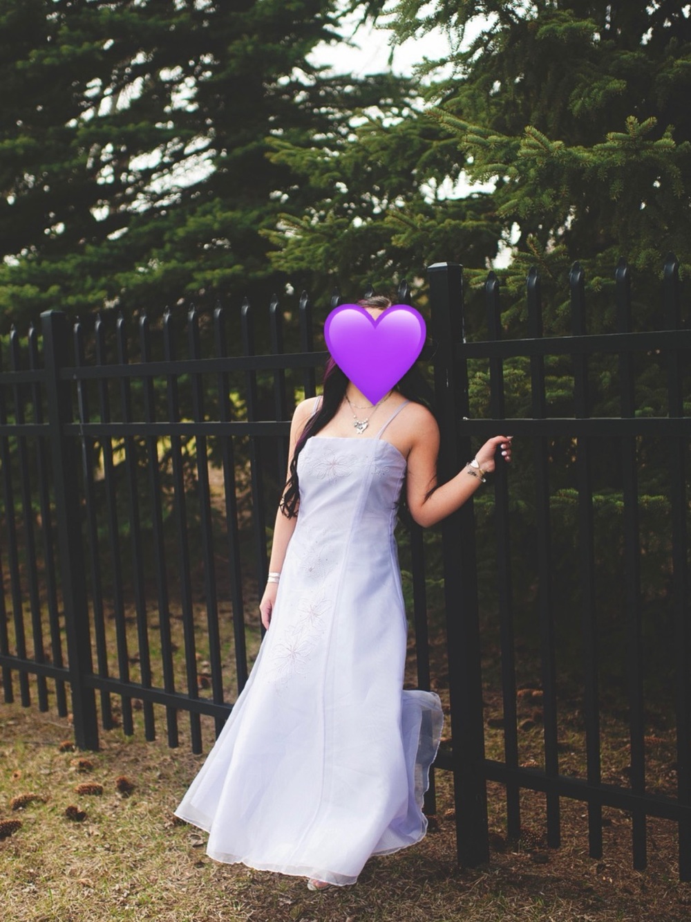 Elegant Lavender thin strap prom Dress - Unbranded